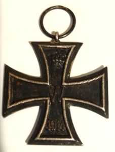 Imperial German 2nd Class Iron Cross suspension ring stamped K.O