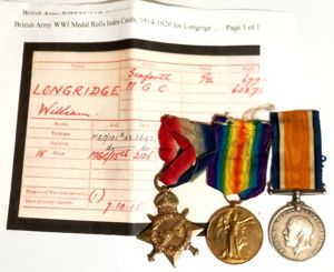 WW1 Medal Trio to The Seaforth Highlanders with M.I.C