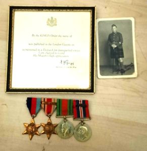 WW2 Medal Grouping to The Seaforth Highlanders