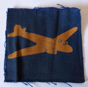 Scarce WW2 R.A.S.C Air Despatch Unit Cloth Formation Sign