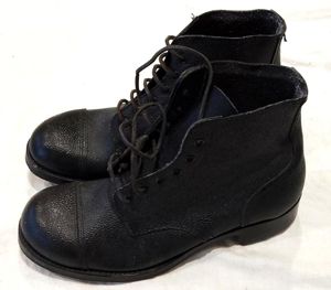 Mint Pair of British Army Lace-up Ankle Boots 1944 Dated