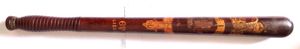 Victorian Painted 'BURNTISLAND' Police Baton by D. Cormac of Edinburgh
