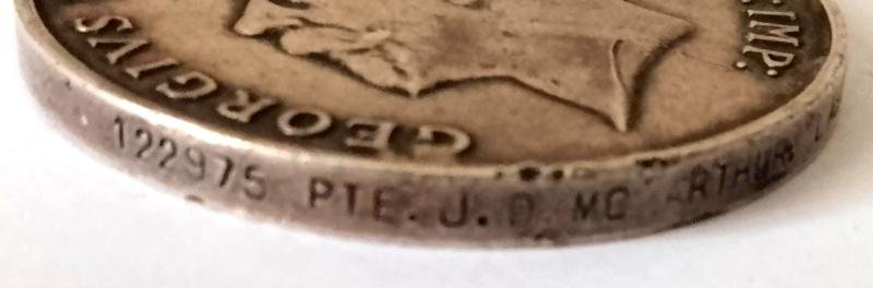 WW1 War Medal Minus Suspender to The Labour Corp — image 3