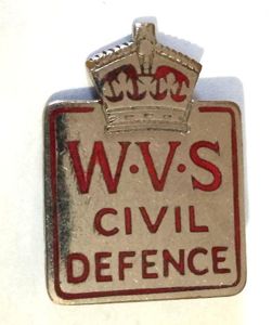 WW2 Period Womens Volunteer Services Lapel badge