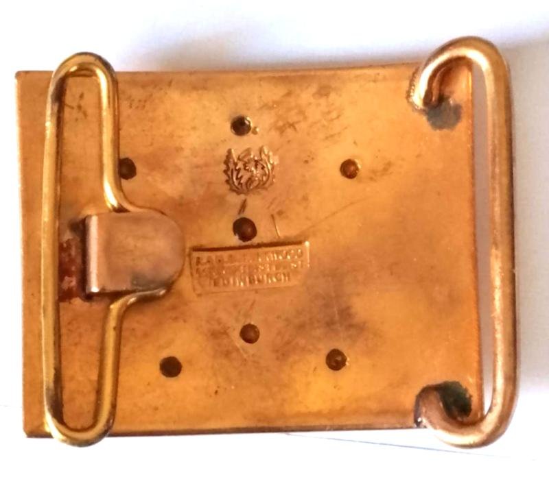 Victorian / WW1 Seaforth Highlanders Officers Belt Plate by Kirkwood of Edinburgh — image 2
