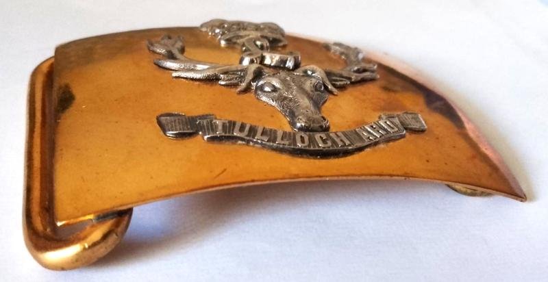 Victorian / WW1 Seaforth Highlanders Officers Belt Plate by Kirkwood of Edinburgh — image 4