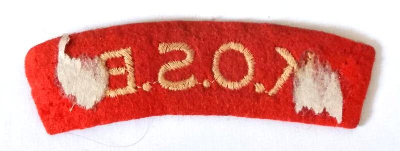 1950s Kings Own Scottish Borders Shoulder Title — image 2