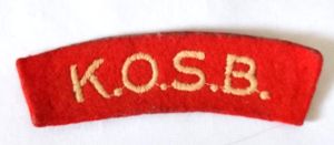 1950s Kings Own Scottish Borders Shoulder Title