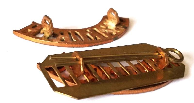 Matching Pair of WW1 Period Seaforth Highlanders Shoulder Titles — image 3