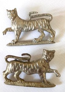 Matching Pair of Gordon highlanders Collar Badges