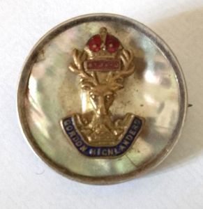 WW1 Period Gordon Highlanders Sweetheart Brooch