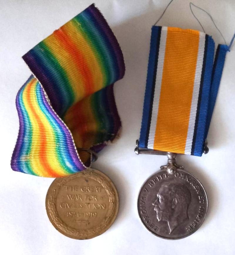 WW1 Medal Pair to The Gordon Highlanders — image 2