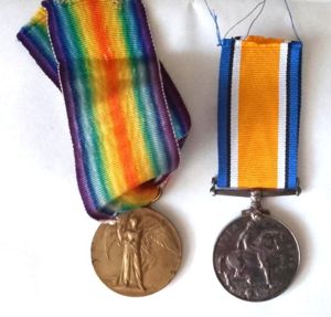 WW1 Medal Pair to The Gordon Highlanders