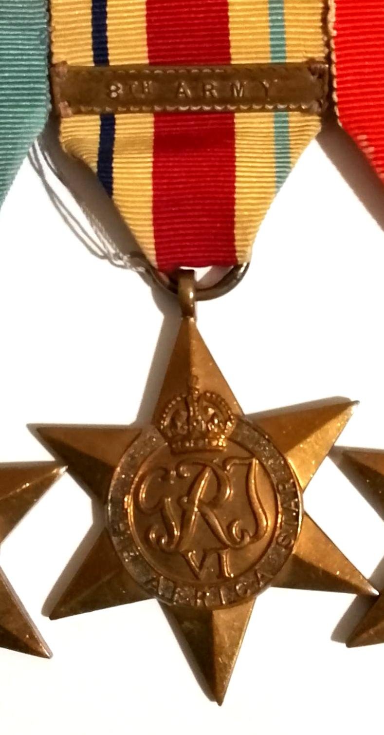 WW2 British Medal Group Swing Mounted for wear — image 2