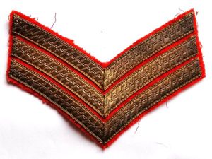 Vintage Sgt Formal Dress Rank Stripes