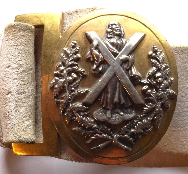 Personalised Cameron Highlanders Officers Dress Belt & Buckle — image 2