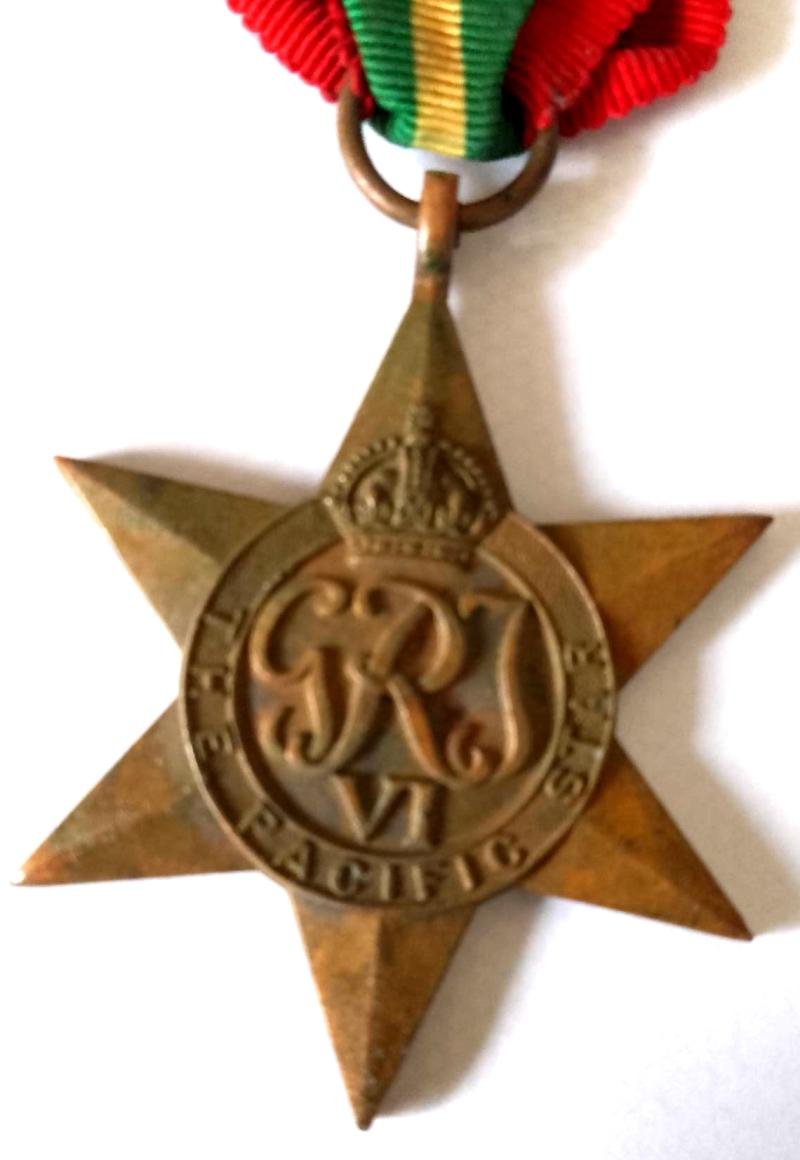 WW2 Pacific Star Campaign Medal — image 2
