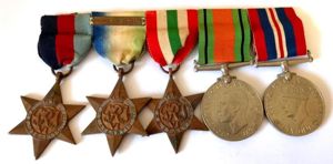 British Campaign Medal Group including the Atlantic Star with France …