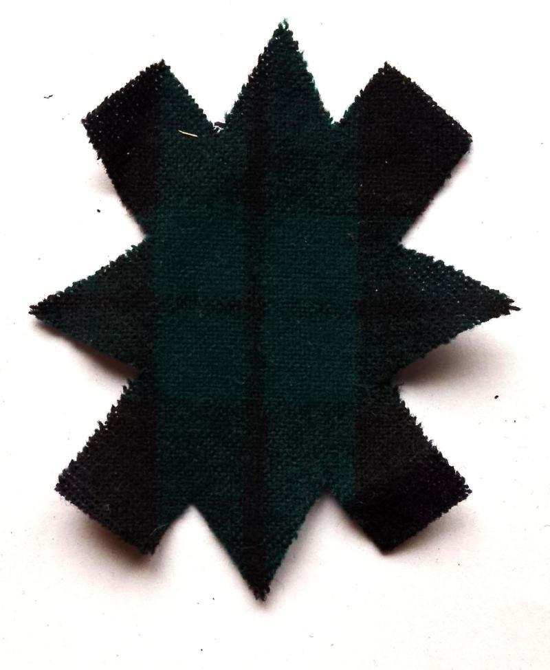 Vintage Black Watch Backing Tartan for Badge — image 2
