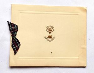 Seaforth Highlanders Christmas Card