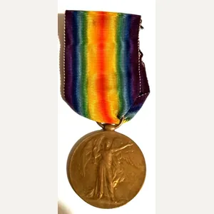 WW1 Victory Medal with Ribbon to The Royal Marine Light …