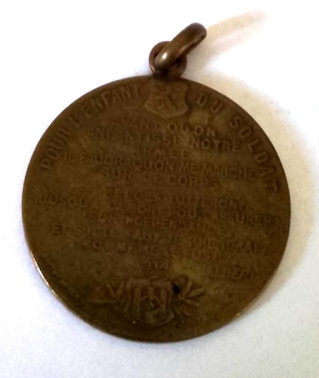 WW1 Period King Albert of Belgium Medal — image 2