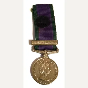 Miniature General Service Medal with Northern Ireland Clasp