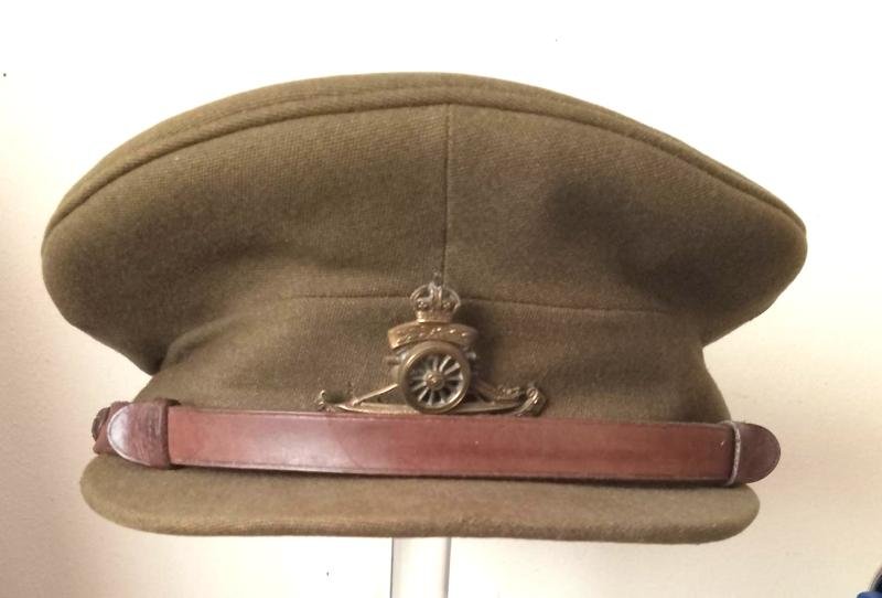 WW2 Artillery Officers Cap with Inverness Makers Label
