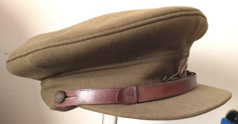 WW2 Artillery Officers Cap with Inverness Makers Label — image 2