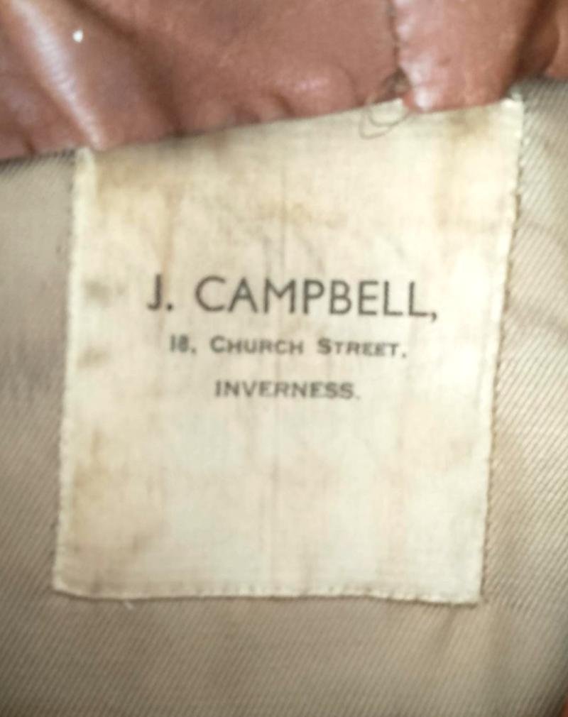 WW2 Artillery Officers Cap with Inverness Makers Label — image 4