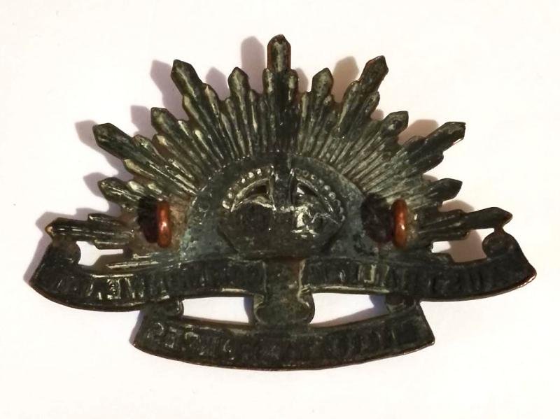 WW1 Period Australian & Commonwealth Military Forces Cap Badge — image 2
