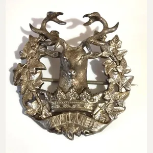 Fine example of a Victorian Gordon highlanders Officers Cap badge …