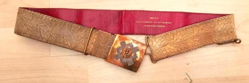 Royal Scots Officers Belt & buckle — image 4