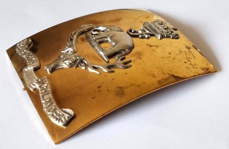 Seaforth Highlanders Officers Shoulder Belt Plate — image 2