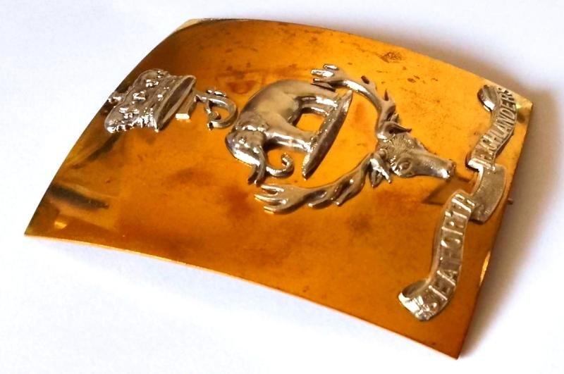 Seaforth Highlanders Officers Shoulder Belt Plate — image 3