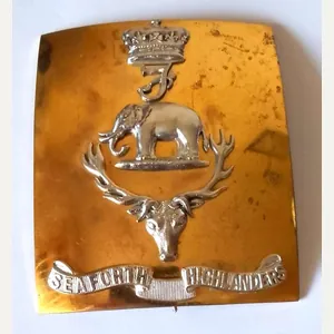 Seaforth Highlanders Officers Shoulder Belt Plate