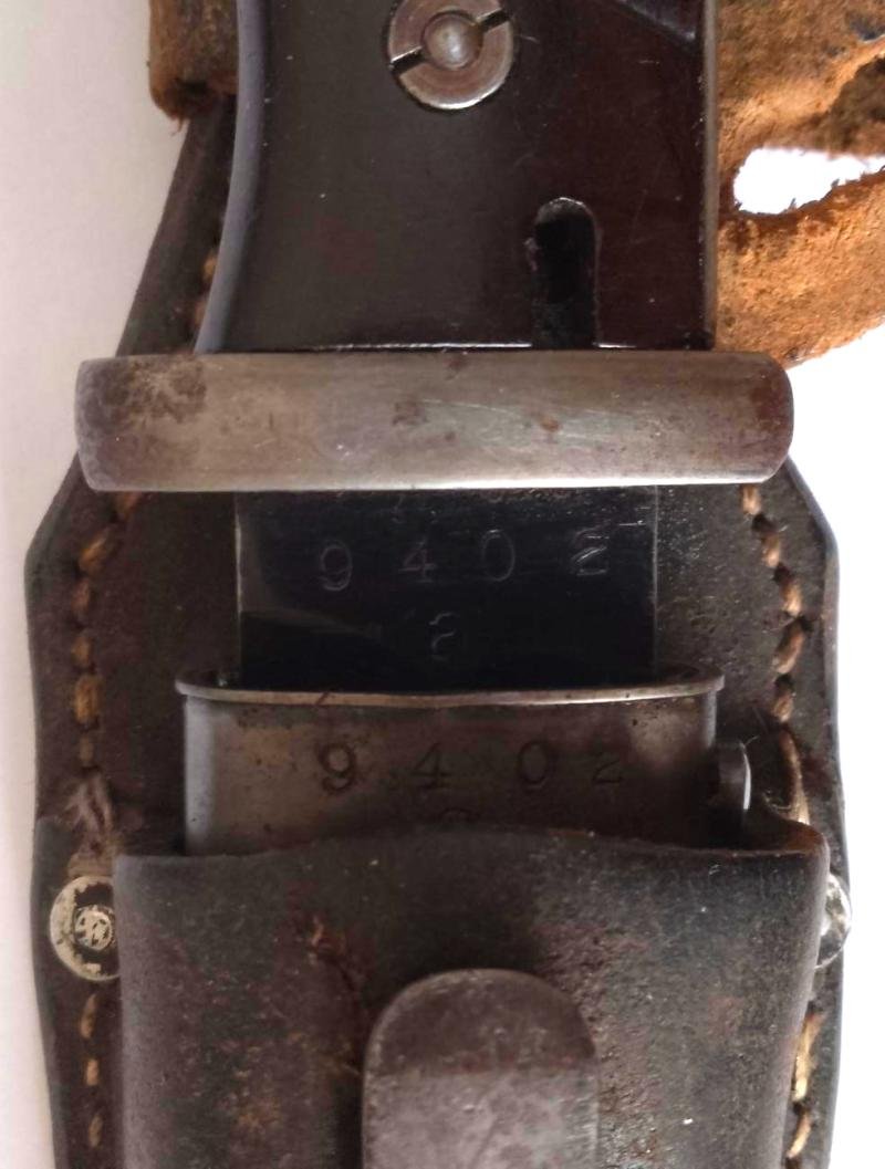 WW2 Dated K98 German bayonet with Frog — image 5