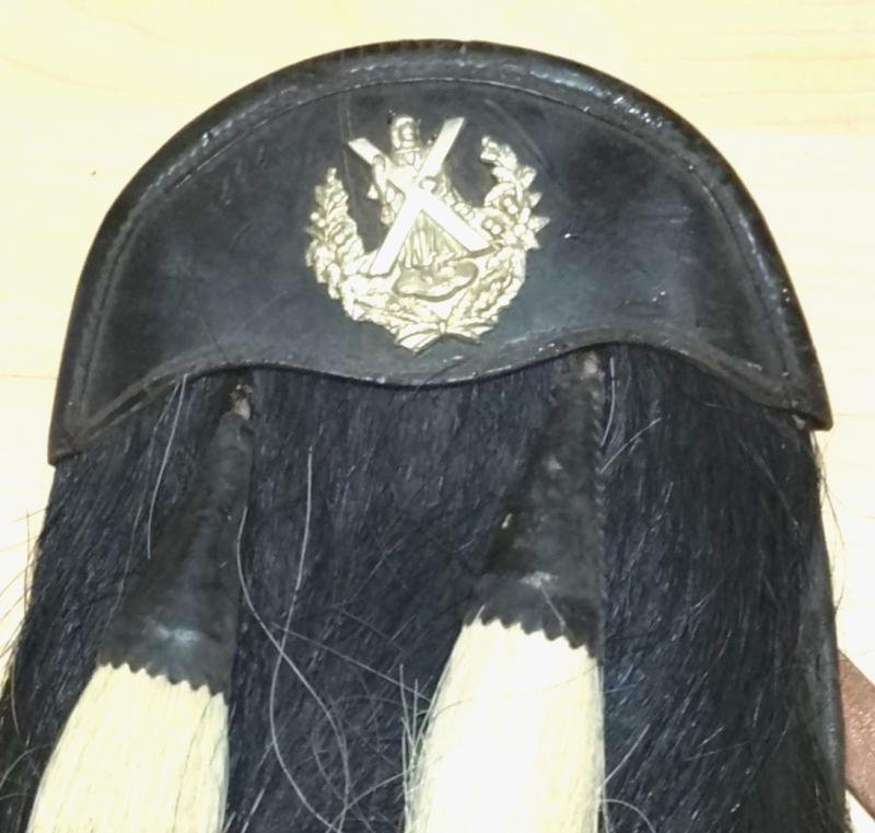WW2 Period Cameron Highlanders Other Ranks Horse Hair Sporran — image 2