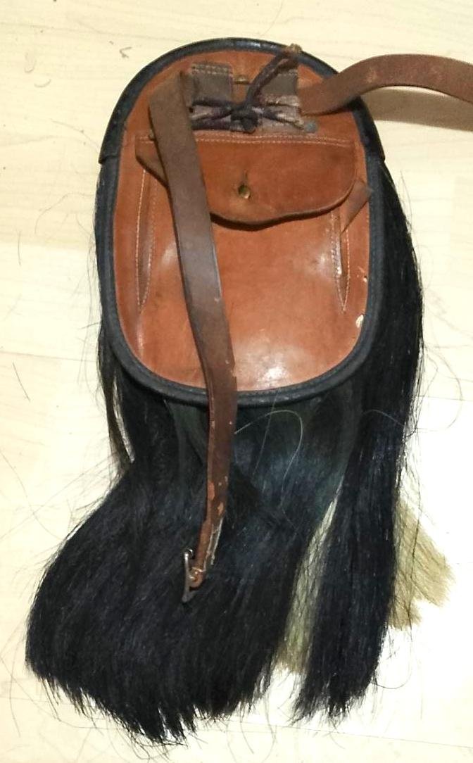 WW2 Period Cameron Highlanders Other Ranks Horse Hair Sporran — image 4