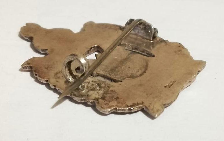 WW2 Period {Kings Crown} 'SILVER' Kings Own Scottish Borders Cap Badge — image 3