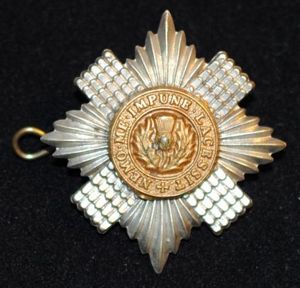 Scots Guards NCO's bi-metal Badge