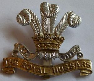 British Army Anodised Aluminium Cap Badge The Royal Hussars