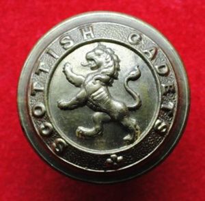 Brass Scottish Cadets Button