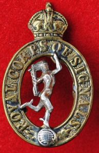 Royal Corps of Signals Officers Collar Badge (Dog)