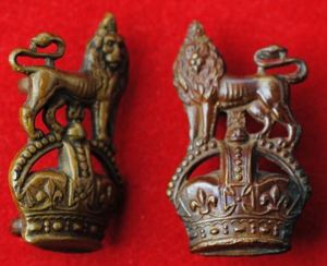The Queens Own Royal West Kent Regiment Collar Badges