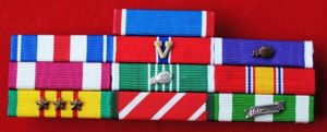 US Medal Ribbon Bar of ten awards