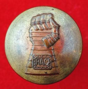 Royal Armoured Corps Brass Button