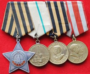 Soviet/Russian Order of Glory 3rd Class Medal group of 4 …