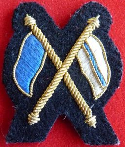 Bullion signalers mess dress badge