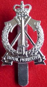 Royal Pioneer Corps Anodised Cap Badge